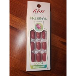 Kiss Press-On Nails Manicure- Lean On Me- 24 Nails~DIC04~NEW